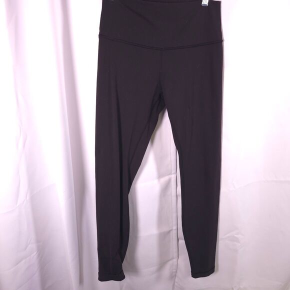 Lululemon Womens Small 27-31x27.5 Black Ankle Crop Yoga Leggings Athleisure - Picture 1 of 8